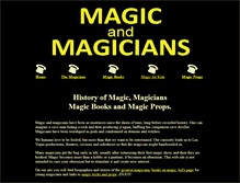 Tablet Screenshot of magicandmagicians.com